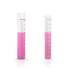 Load image into Gallery viewer, Labvida Plastic Measuring Cylinder Set, 2 Sizes Vol.1000ml 2000ml, PP Material with Blue Printed Graduation, LVF005