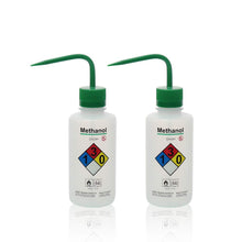 Load image into Gallery viewer, Labvida 2pcs of Self-Venting Safety Wash Bottles, Vol.500ml 17oz, Methanol Wash Bottle, LDPE Material, LVM002