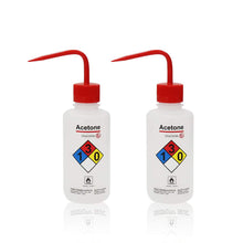 Load image into Gallery viewer, Labvida 2pcs of Self-Venting Safety Wash Bottles, Vol.500ml 17oz, Acetone Wash Bottle, LDPE Material, LVM004