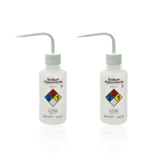 Load image into Gallery viewer, Labvida 2pcs of Self-Venting Safety Wash Bottles, Vol.500ml 17oz, Sodium Hypochlorite Wash Bottle, LDPE Material, LVM006