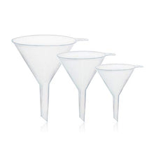 Load image into Gallery viewer, Labvida 3 Szie Plastic Analytical Funnel Set, 100mm 120mm 150mm, Autoclavable PP Material, LVP001