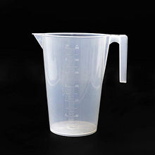 Load image into Gallery viewer, Labvida 4 Size Half Handle Measuring Beaker Set, 1000ml 2000ml 3000ml 5000ml, PP Material with Molded Graduation, LVB009