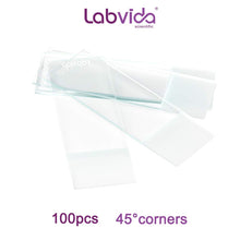 Load image into Gallery viewer, Labvida 100pcs of Pre-Cleaned Frosted Microscope Slides, Dim.75mmx25mm, Super Grade Glass, Ground Edges, 45° Safety Corners, LVQ032Z