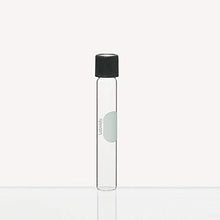 Load image into Gallery viewer, Labvida 40pcs of Glass Serological Test Tubes with Black Bakelite Screw Caps Silicon Liners, Vol.10ml 16x100mm with Marking Area, Borosilicate Glass Material, Flat Bottom, LVH003