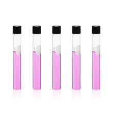 Load image into Gallery viewer, Labvida 40pcs of Glass Serological Test Tubes with Black Bakelite Screw Caps Silicon Liners, Vol.15ml 16x150mm with Marking Area, Borosilicate Glass Material, Flat Bottom, LVH004