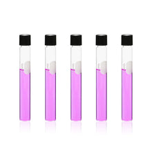 Load image into Gallery viewer, Labvida 40pcs of Glass Serological Test Tubes with Black Bakelite Screw Caps Silicon Liners, Vol.30ml 20x150mm with Marking Area, Borosilicate Glass Material, Flat Bottom, LVH005