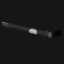 Load image into Gallery viewer, Labvida 40pcs of Glass Serological Test Tubes with Black Bakelite Screw Caps Silicon Liners, Vol.30ml 20x150mm with Marking Area, Borosilicate Glass Material, Flat Bottom, LVH005