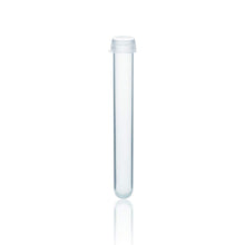 Load image into Gallery viewer, Labvida 50pcs of Plastic Test Tubes with Flex Caps, Dia.16x125mm, PP Material and Nature Color, Flex Cap Dia.16mm with PE Material, LVI001