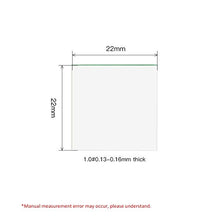 Load image into Gallery viewer, Labvida 6oz. of Pre-Cleaned Microscope Cover Glass, Dim.22x22mm, Buy 5oz. Get 1oz. in Addition, Super White Glass, 1# Thickness 0.13-0.16mm, 1.2oz./Box, LVR003