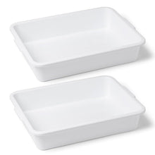 Load image into Gallery viewer, Labvida 2pcs Polypropylene Multi-Purpose Containment Tray Plastic Trays for Sterilizing Drying Lab Equipment Supplies Durable Temperature Resistant 14.57 x 10.63 x 2.56 H,LVAU001
