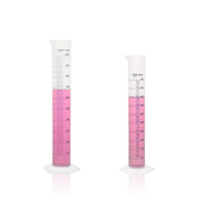 Load image into Gallery viewer, Labvida Plastic Measuring Cylinder Set, 2 Sizes Vol.500ml 1000ml, PP Material with Blue Printed Graduation, LVF004
