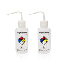 Load image into Gallery viewer, Labvida 2pcs of Self-Venting Safety Wash Bottles, Vol.500ml 17oz, Ethyl Alcohol Wash Bottle, LDPE Material, LVM001
