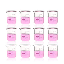 Load image into Gallery viewer, Labvida 12pcs of Griffin Low Form Glass Beakers, Vol.150ml, 3.3 Borosilicate with Printed Graduation, LVA007
