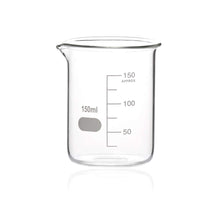 Load image into Gallery viewer, Labvida 12pcs of Griffin Low Form Glass Beakers, Vol.150ml, 3.3 Borosilicate with Printed Graduation, LVA007

