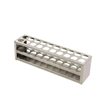 Load image into Gallery viewer, Labvida Stainless Steel Test Tube Rack, 20 Holes, Suitable for Tubes of Dia.≤21mm, LVO001
