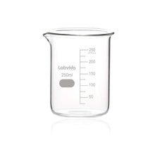 Load image into Gallery viewer, Labvida 4pcs of Griffin Low Form Glass Beakers, Vol.250ml, 3.3 Borosilicate with Printed Graduation, LVA009
