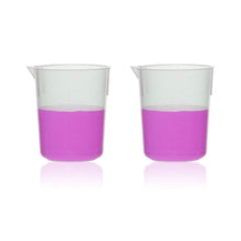 Load image into Gallery viewer, Labvida 2pcs of Stackable Plastic Beakers, Vol.500ml, PP Material, with Molded Graduation, LVB003
