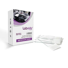 Load image into Gallery viewer, Labvida 100pcs of Pre-Cleaned Frosted Microscope Slides, Dim.75mmx25mm, Super Grade Glass, Ground Edges, 45° Safety Corners, LVQ032Z
