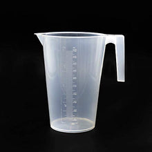 Load image into Gallery viewer, Labvida 4 Size Half Handle Measuring Beaker Set, 1000ml 2000ml 3000ml 5000ml, PP Material with Molded Graduation, LVB009
