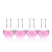 Load image into Gallery viewer, Labvida 4pcs of Glass Boiling Flasks of Flat Bottom, Vol.250ml, Borosilicate 3.3 Glass, LVD001
