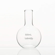 Load image into Gallery viewer, Labvida 2pcs of Glass Boiling Flasks of Flat Bottom, Vol.500ml, Borosilicate 3.3 Glass, LVD002

