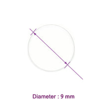 Load image into Gallery viewer, Labvida 100pcs of Pre-Cleaned Microscope Cover Glass, Sterile Circular Coverslip for Cell Culture, Super White Glass, Dia.9 mm with 2.0# Thickness 0.19-0.22mm, LVR401
