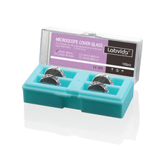 Load image into Gallery viewer, Labvida 100pcs of Pre-Cleaned Microscope Cover Glass, Sterile Circular Coverslip for Cell Culture, Super White Glass, Dia.9 mm with 2.0# Thickness 0.19-0.22mm, LVR401
