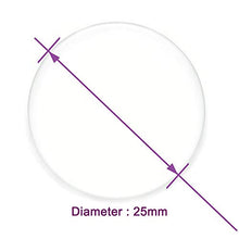 Load image into Gallery viewer, Labvida 100pcs of Pre-Cleaned Microscope Cover Glass, Circular, Super White Glass, Dia.25 mm with 2.0# Thickness 0.19-0.22mm, LVR409
