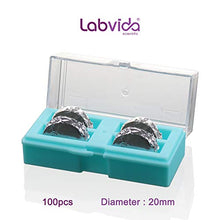 Load image into Gallery viewer, Labvida 100pcs of Pre-Cleaned Microscope Cover Glass, Circular, Super White Glass, Dia.20 mm with 2.0# Thickness 0.19-0.22mm, LVR407
