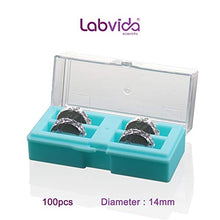 Load image into Gallery viewer, Labvida 100pcs of Pre-Cleaned Microscope Cover Glass, Circular, Super White Glass, Dia.14 mm with 2.0# Thickness 0.19-0.22mm, LVR404
